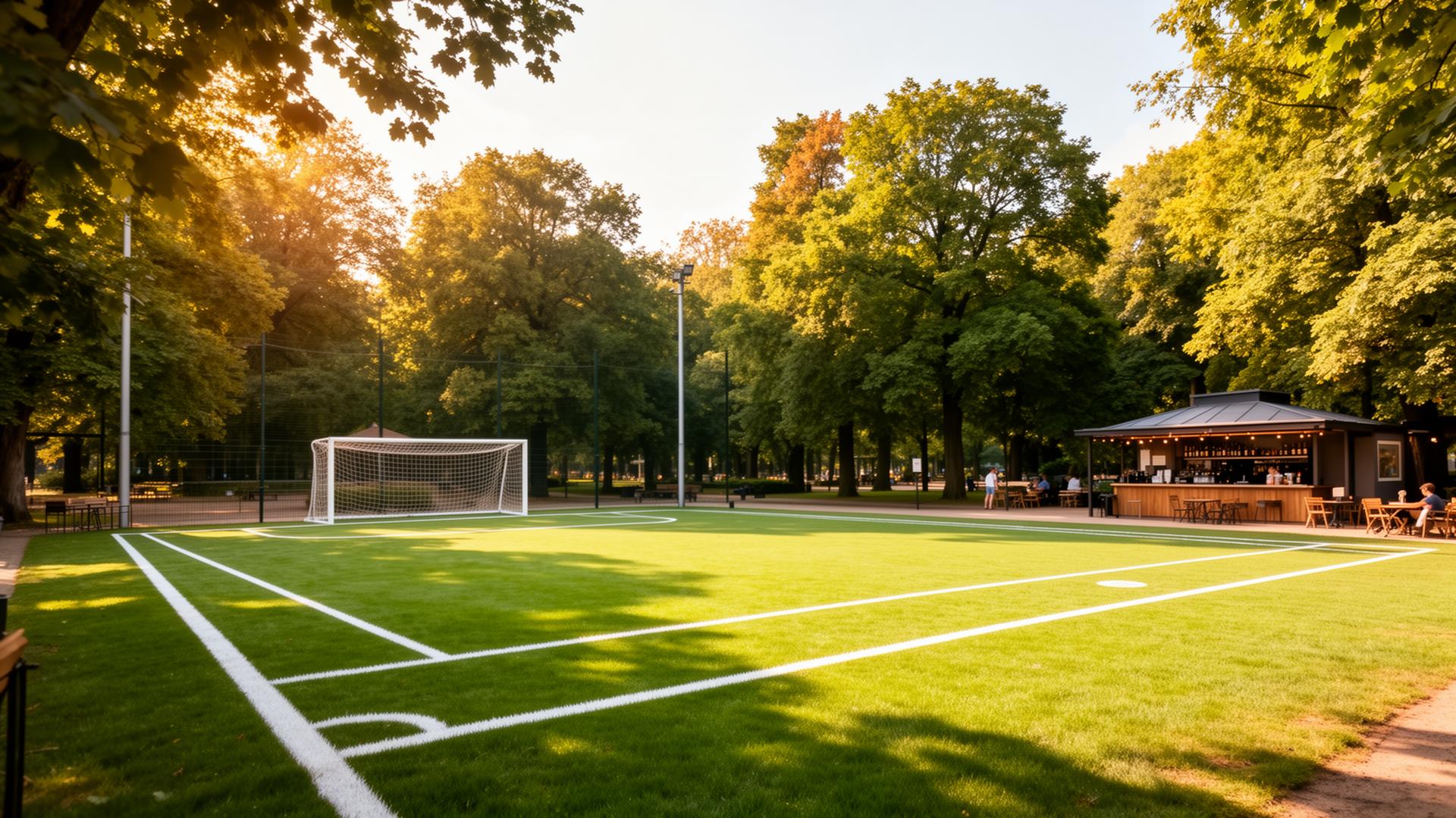 Sportplatz Radebeul — Fußballplatz mit Rasenfläche